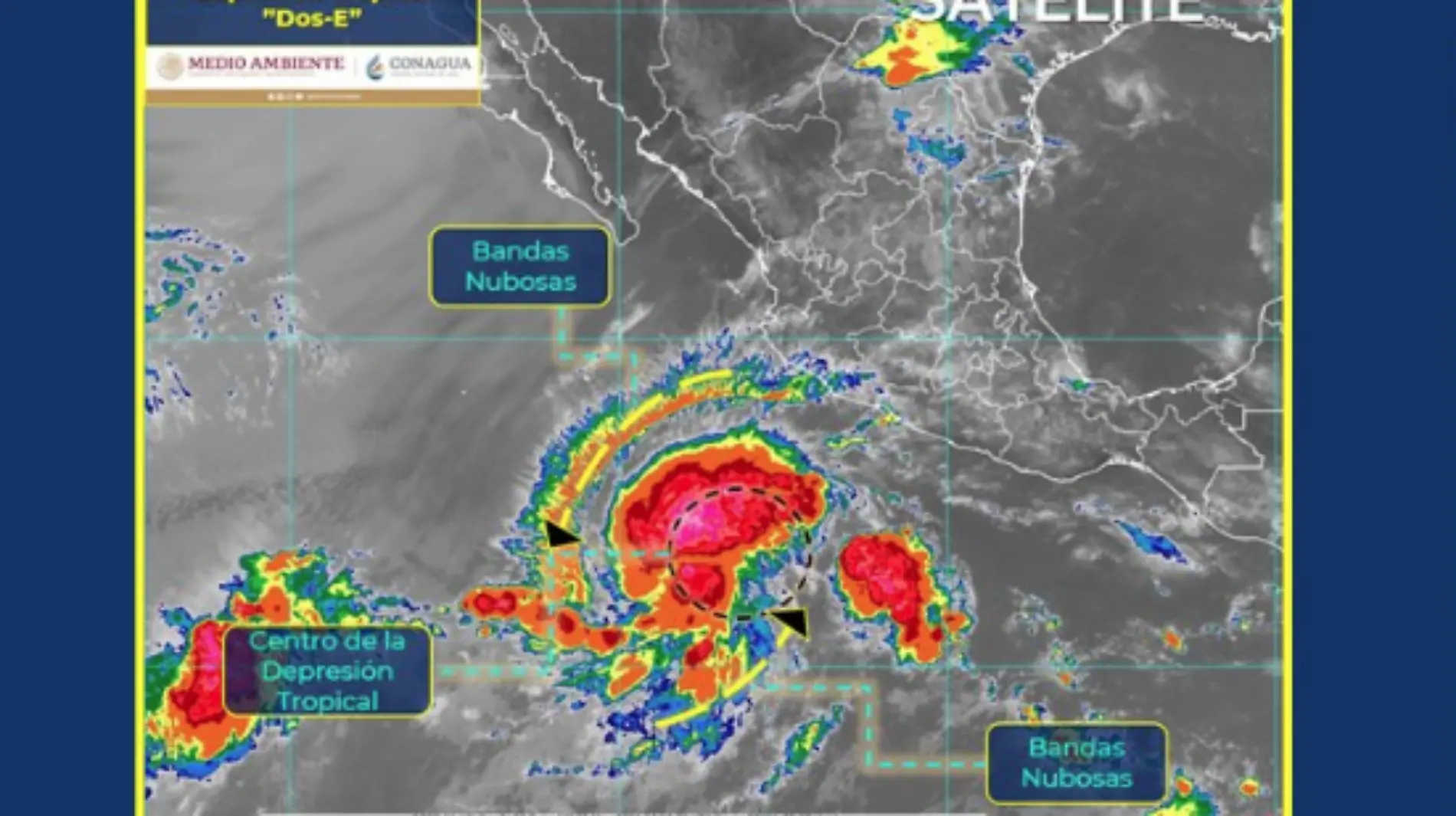 DepresiónTropical Dos-E